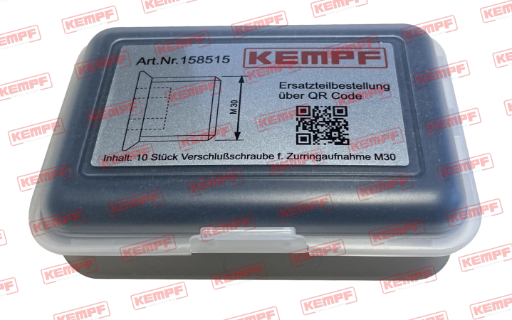 158515 Kempf Verschlussschraube für Zurrringaufnahme | M30